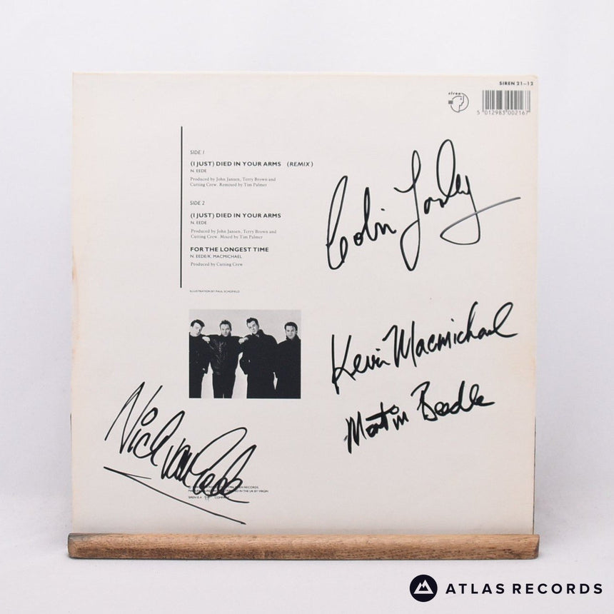 Cutting Crew - (I Just) Died In Your Arms - Signed 12" Vinyl Record - EX/EX
