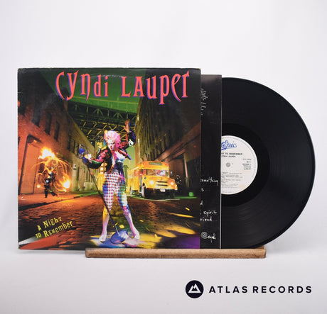 Cyndi Lauper A Night To Remember LP Vinyl Record - Front Cover & Record