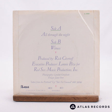 Cyndi Lauper - All Through The Night - 7" Vinyl Record - VG+/EX