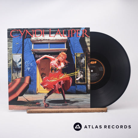 Cyndi Lauper She's So Unusual LP Vinyl Record - Front Cover & Record