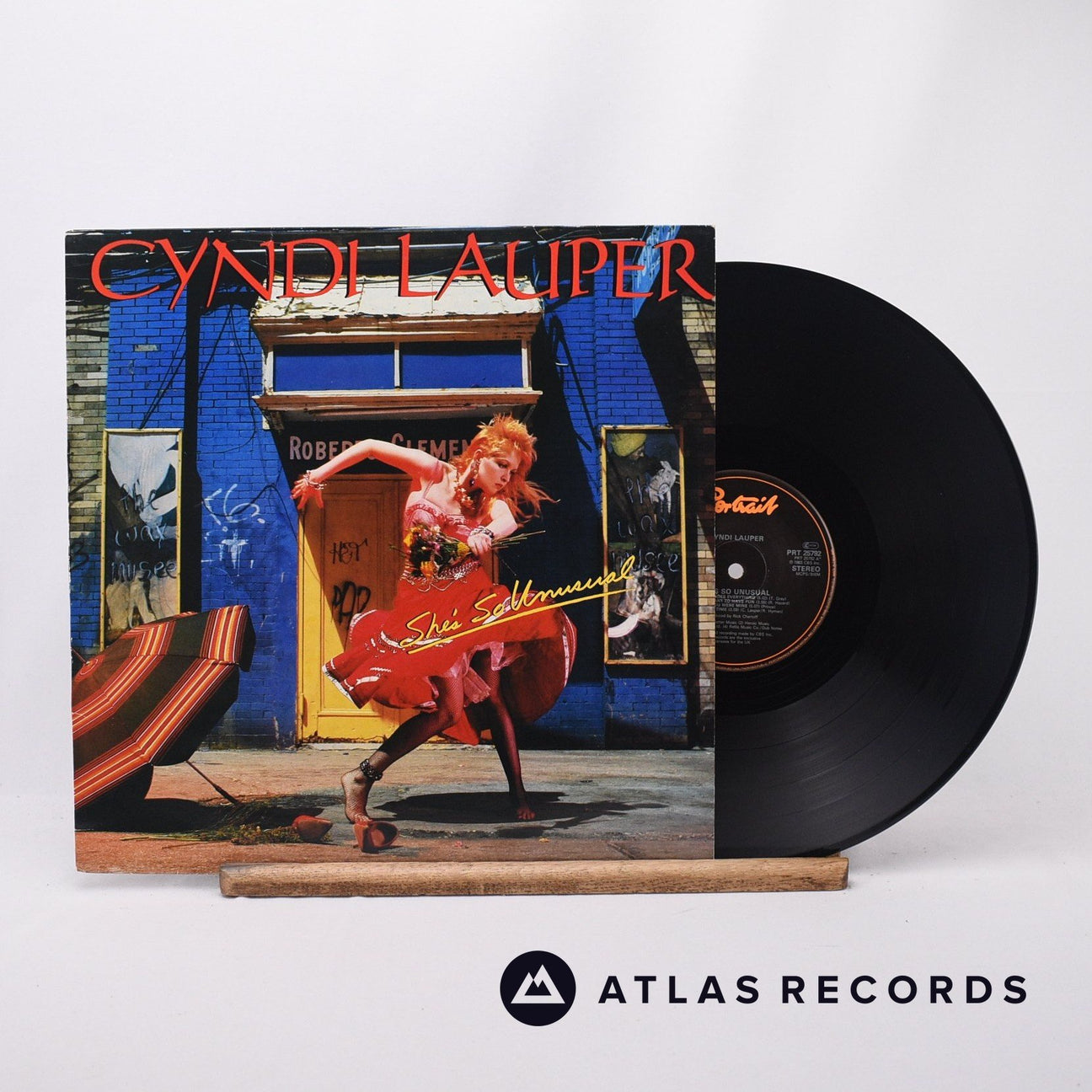 Cyndi Lauper She's So Unusual LP Vinyl Record - Front Cover & Record