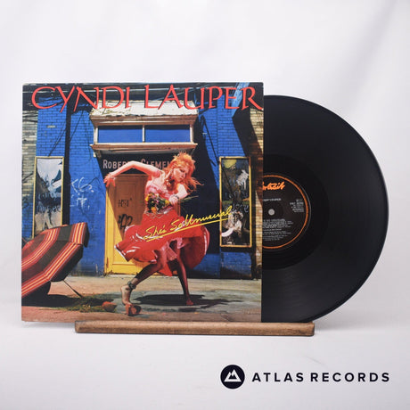 Cyndi Lauper She's So Unusual LP Vinyl Record - Front Cover & Record