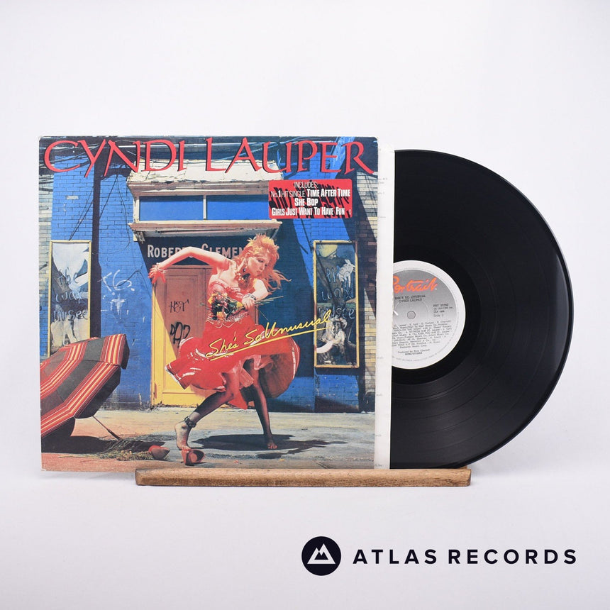Cyndi Lauper She's So Unusual LP Vinyl Record - Front Cover & Record