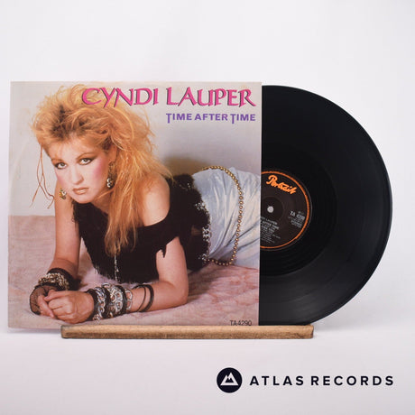 Cyndi Lauper Time After Time 12" Vinyl Record - Front Cover & Record
