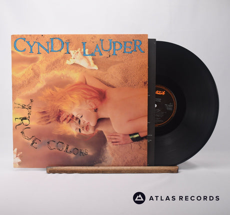 Cyndi Lauper True Colors LP Vinyl Record - Front Cover & Record