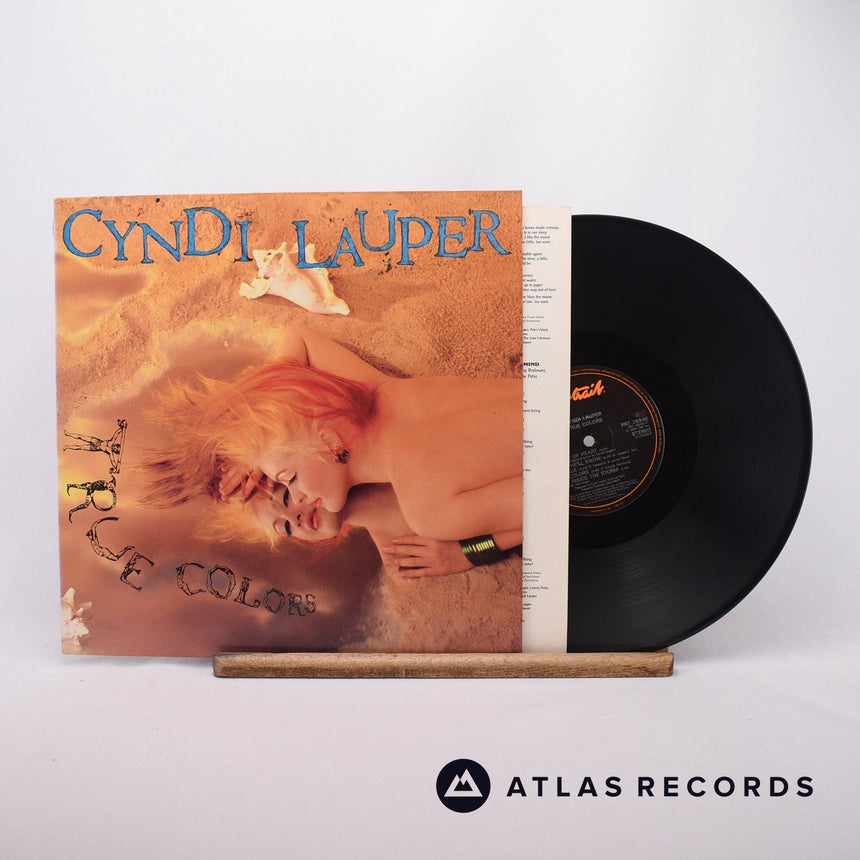 Cyndi Lauper True Colors LP Vinyl Record - Front Cover & Record