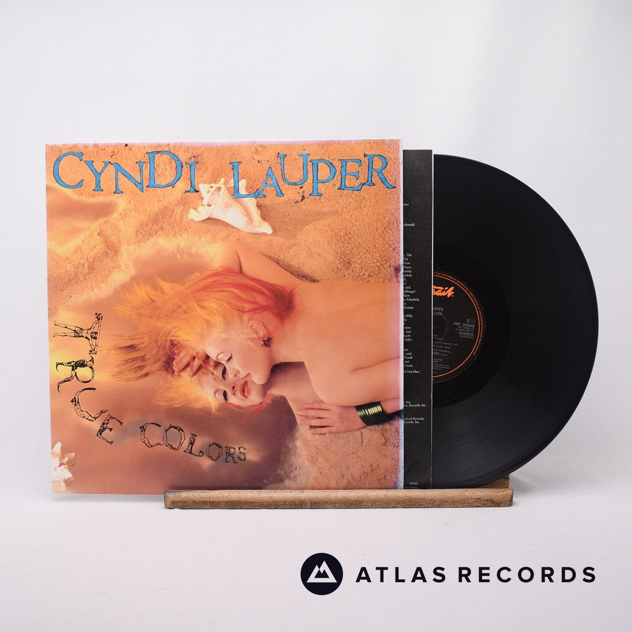 Cyndi Lauper True Colors LP Vinyl Record - Front Cover & Record