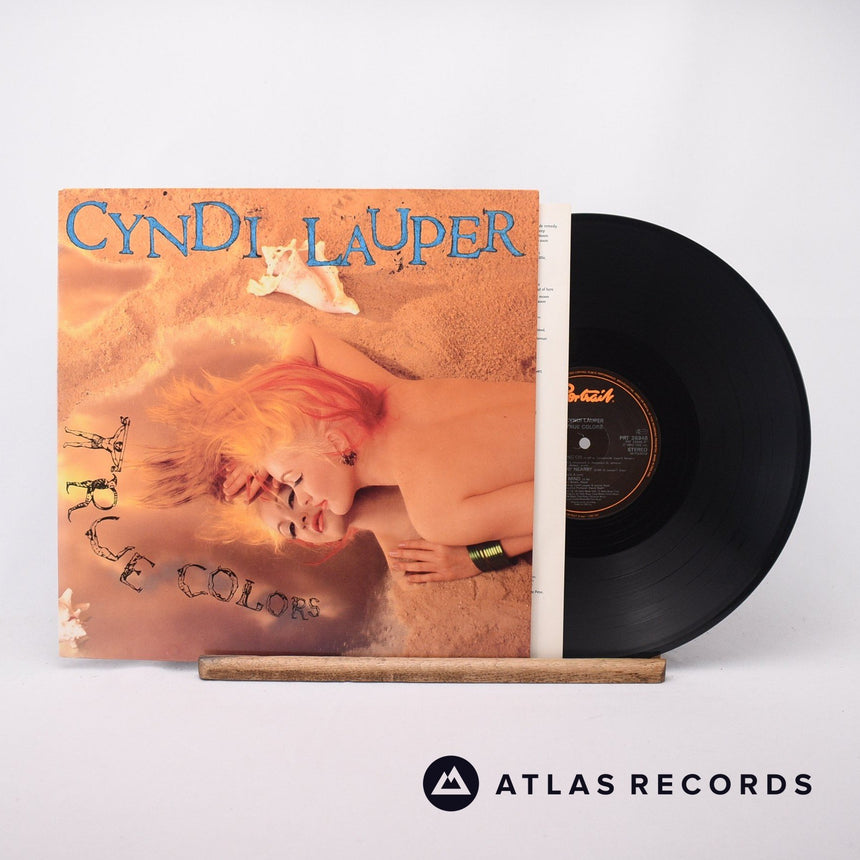 Cyndi Lauper True Colors LP Vinyl Record - Front Cover & Record