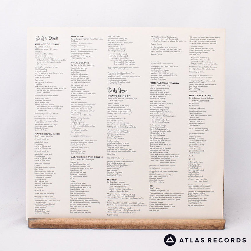 Cyndi Lauper - True Colors - LP Vinyl Record - EX/EX
