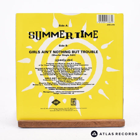 DJ Jazzy Jeff & The Fresh Prince - Summertime - 7" Vinyl Record - EX/EX