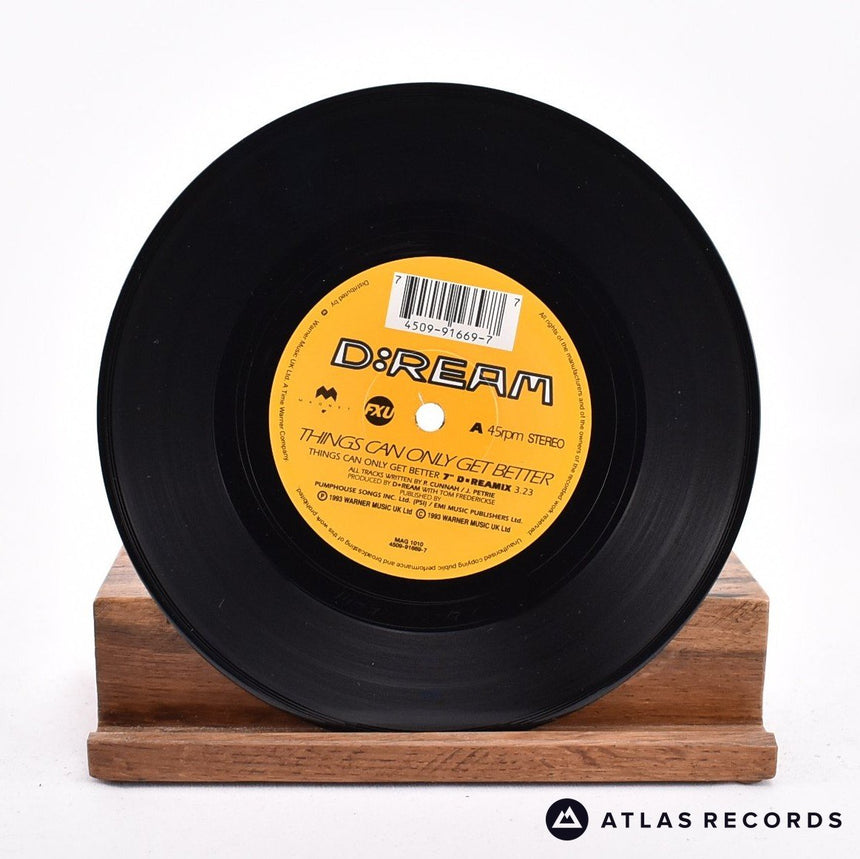 D:Ream - Things Can Only Get Better - 7" Vinyl Record - VG+/EX