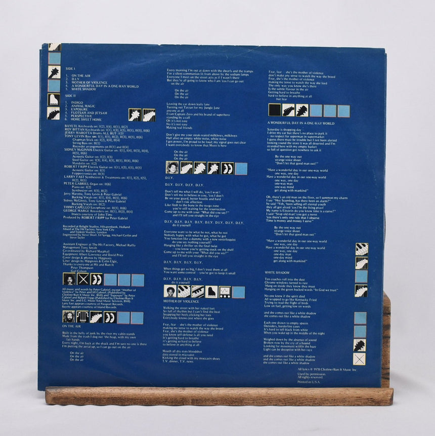 Peter Gabriel - Peter Gabriel 3 [Scratch] - Presswell US Press LP Vinyl Record - EX/VG+