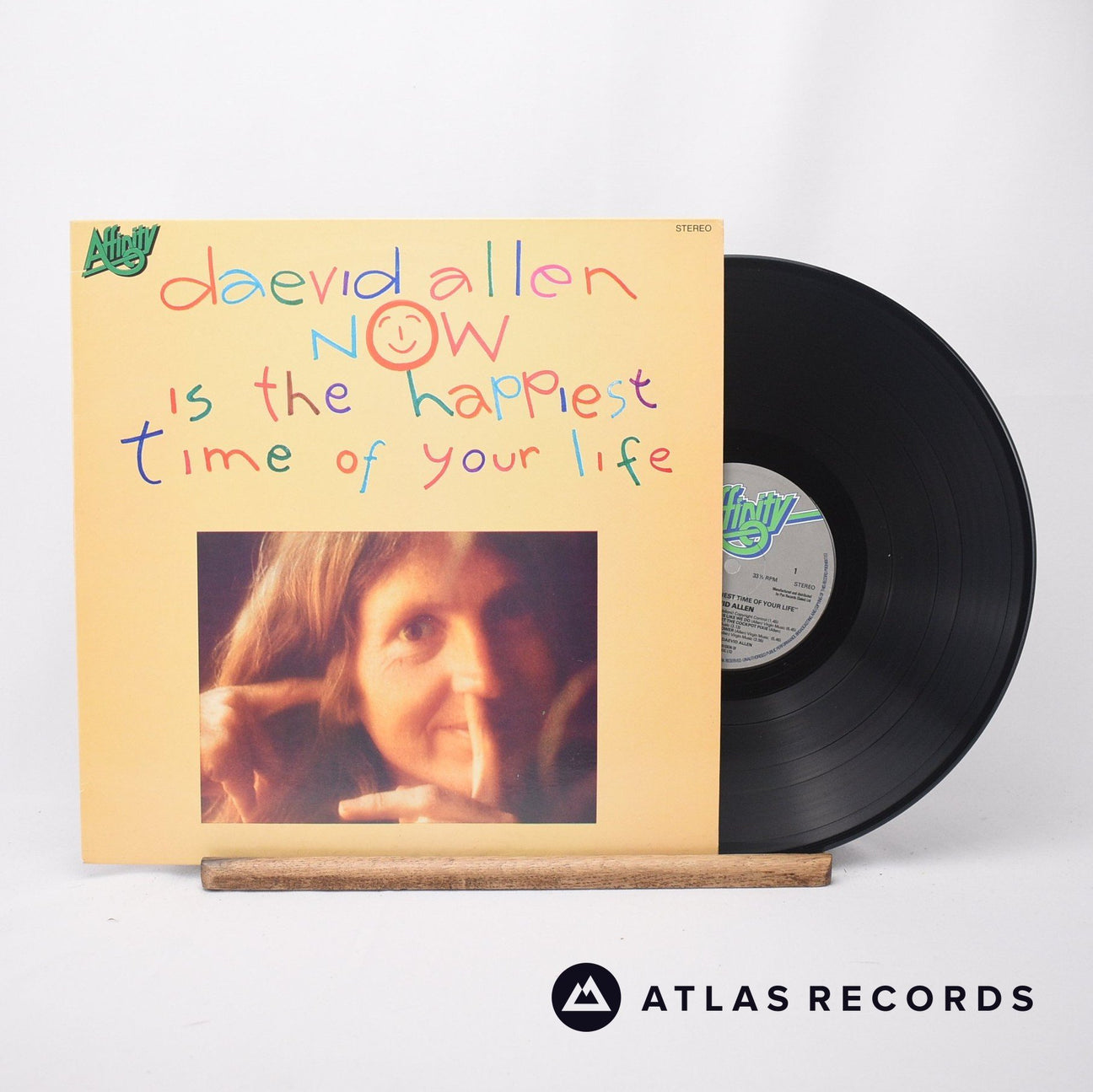 Daevid Allen Now Is The Happiest Time Of Your Life LP Vinyl Record - Front Cover & Record