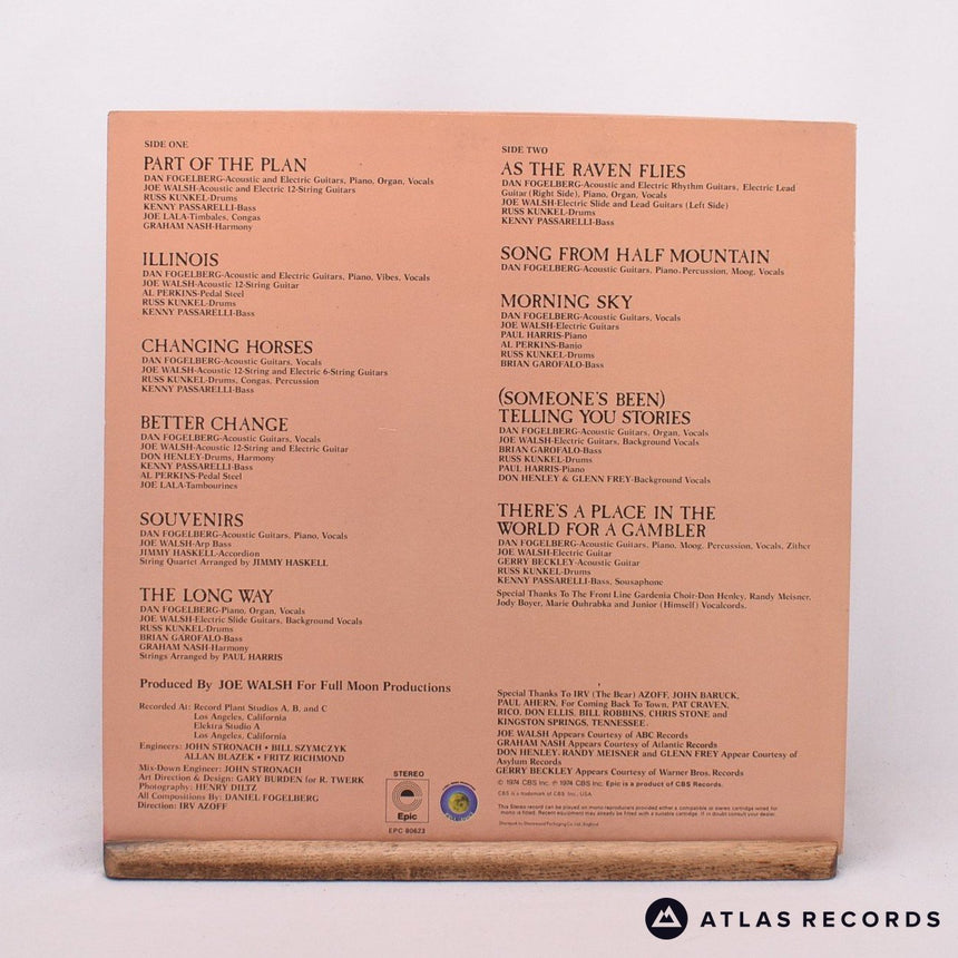 Dan Fogelberg - Souvenirs - Lyric Sheet LP Vinyl Record - EX/EX