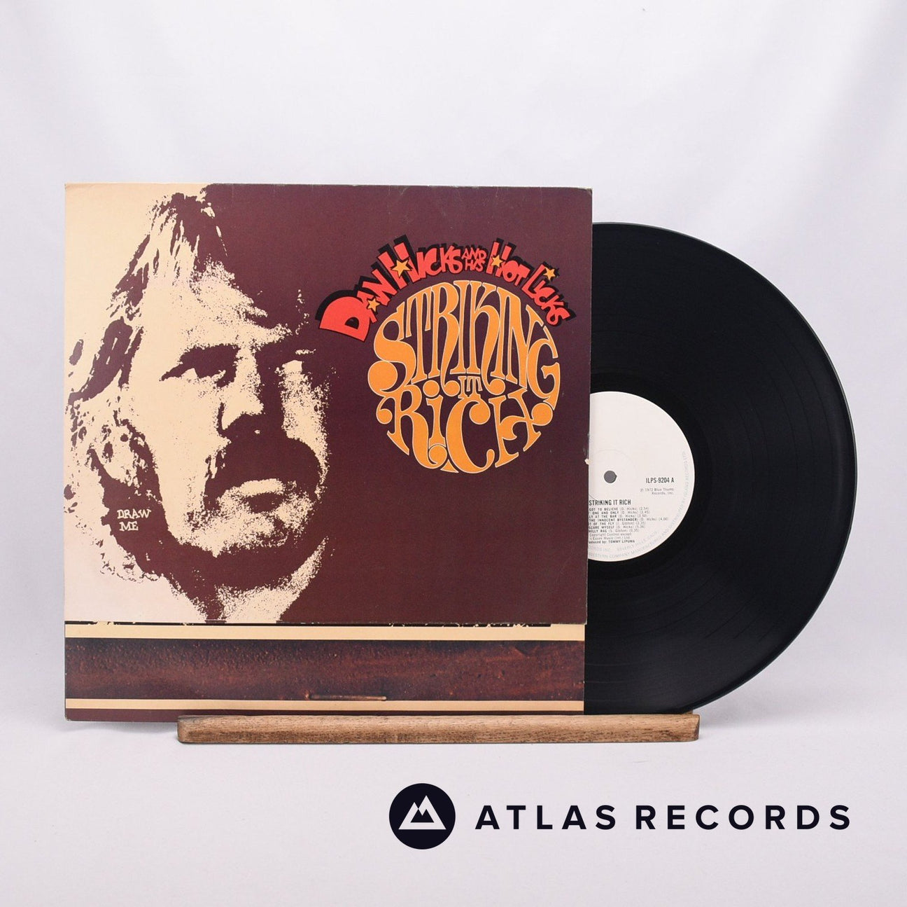 Dan Hicks And His Hot Licks Striking It Rich! LP Vinyl Record - Front Cover & Record