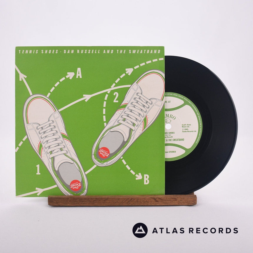 Dan Russell And The Sweatband Tennis Shoes 7" Vinyl Record - Front Cover & Record