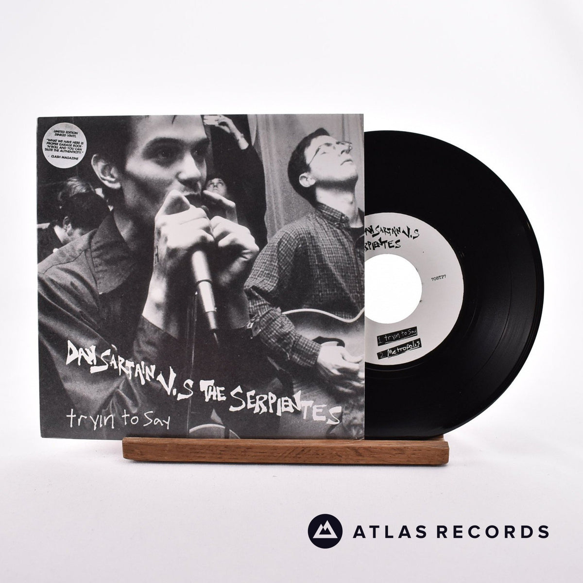 Dan Sartain Tryin To Say 7" Vinyl Record - Front Cover & Record