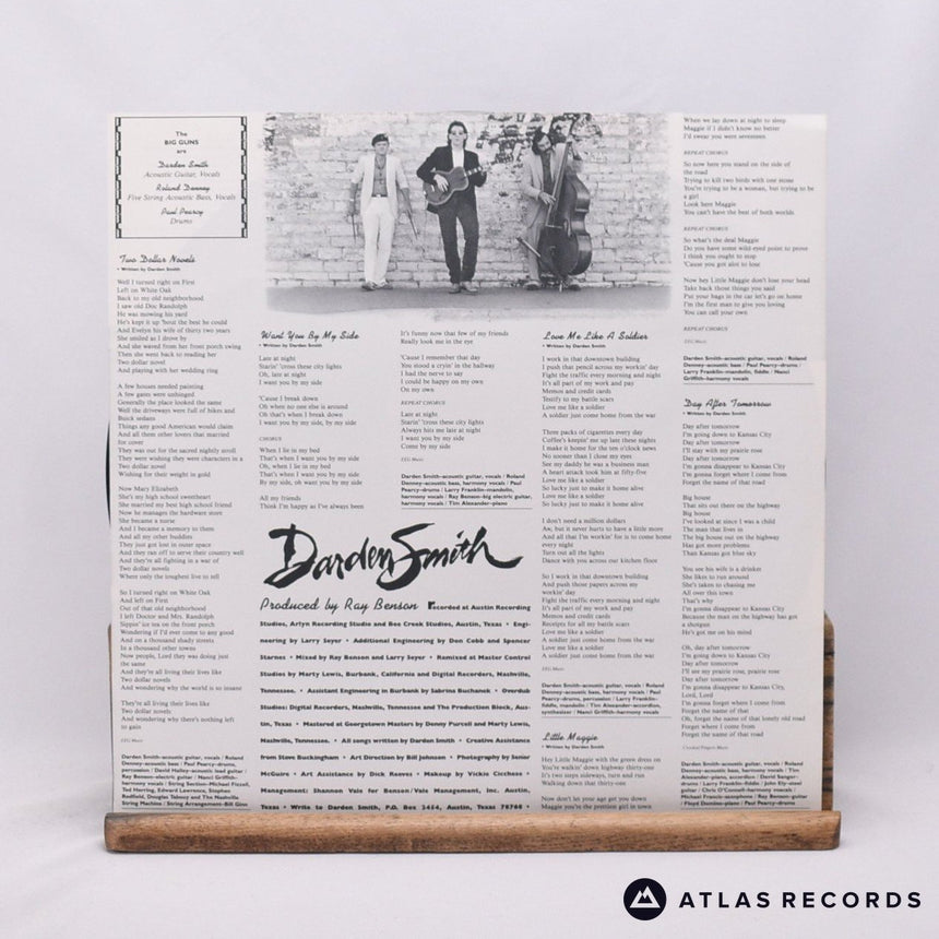 Darden Smith - Darden Smith - Insert LP Vinyl Record - EX/EX