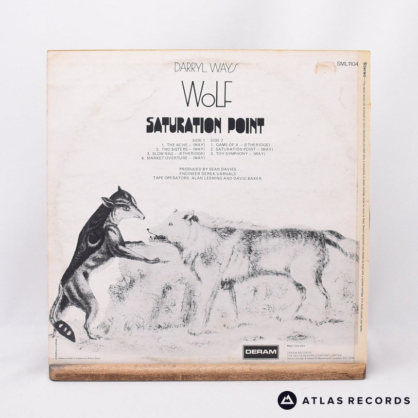 Darryl Way's Wolf - Saturation Point - LP Vinyl Record - VG+/VG+