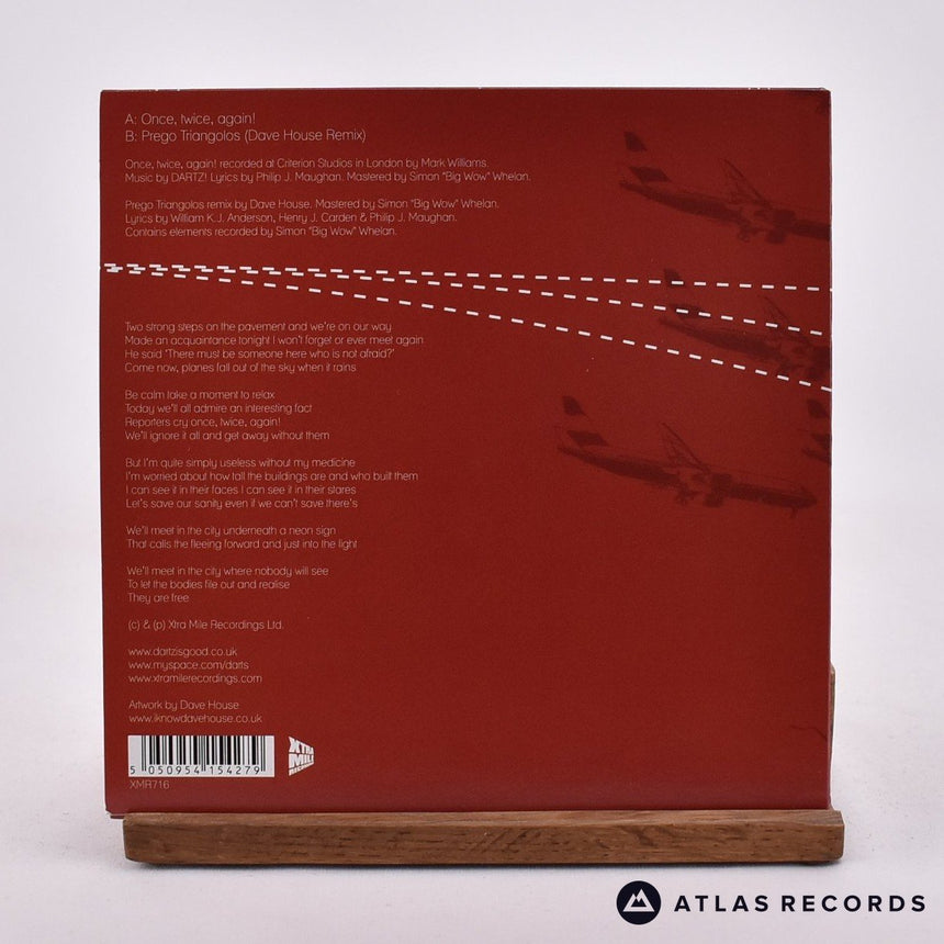 Dartz! - Once, Twice, Again! - Limited Edition Signed 7" Vinyl Record - NM/NM