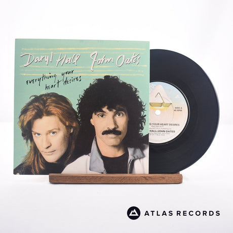 Daryl Hall & John Oates Everything Your Heart Desires 7" Vinyl Record - Front Cover & Record