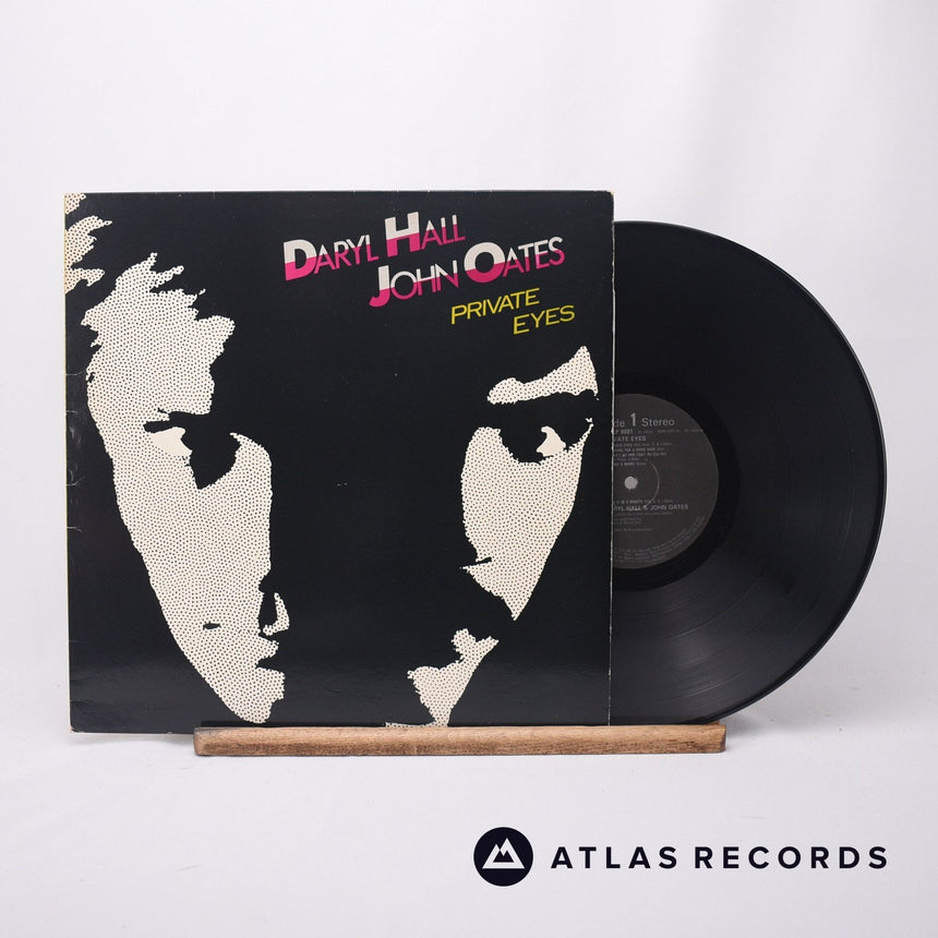 Daryl Hall & John Oates Private Eyes LP Vinyl Record - Front Cover & Record