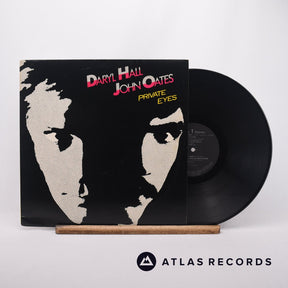 Daryl Hall & John Oates Private Eyes LP Vinyl Record - Front Cover & Record