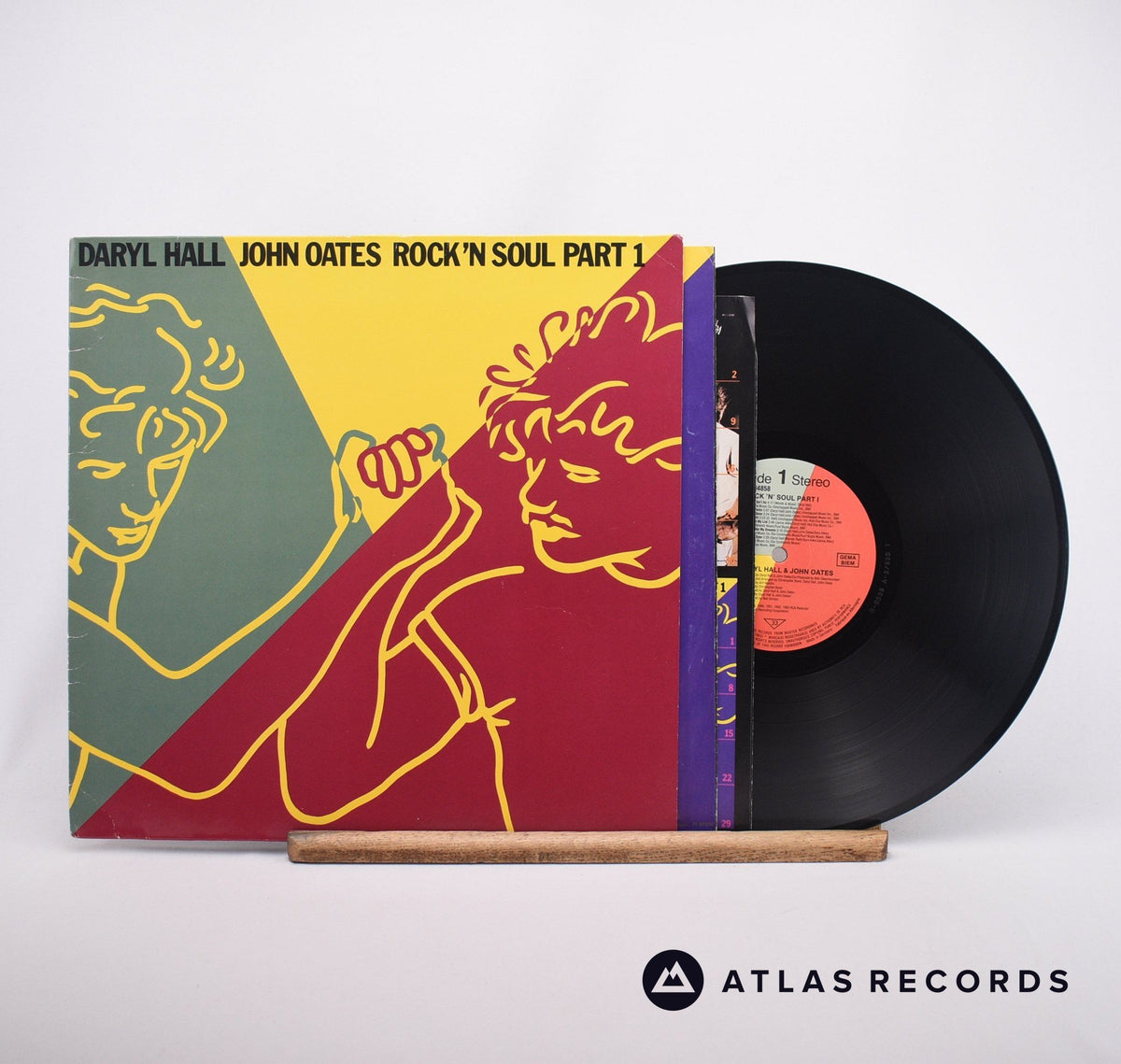Daryl Hall & John Oates Rock 'N Soul Part 1 LP Vinyl Record - Front Cover & Record