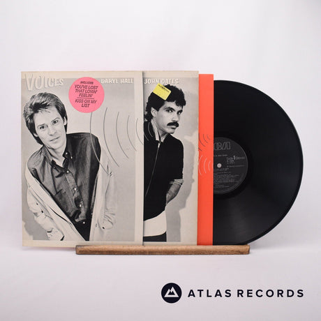 Daryl Hall & John Oates Voices LP Vinyl Record - Front Cover & Record