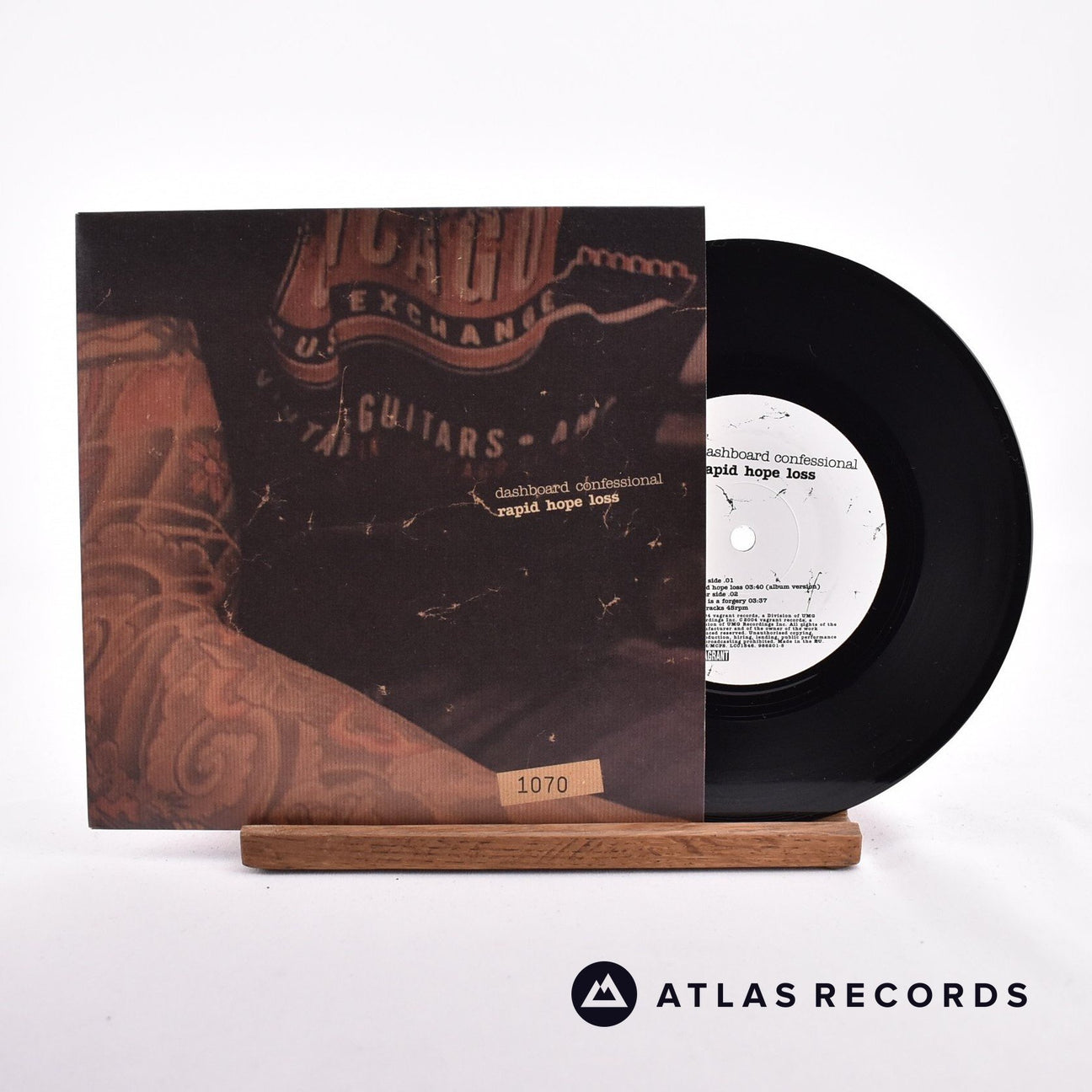 Dashboard Confessional Rapid Hope Loss 7" Vinyl Record - Front Cover & Record
