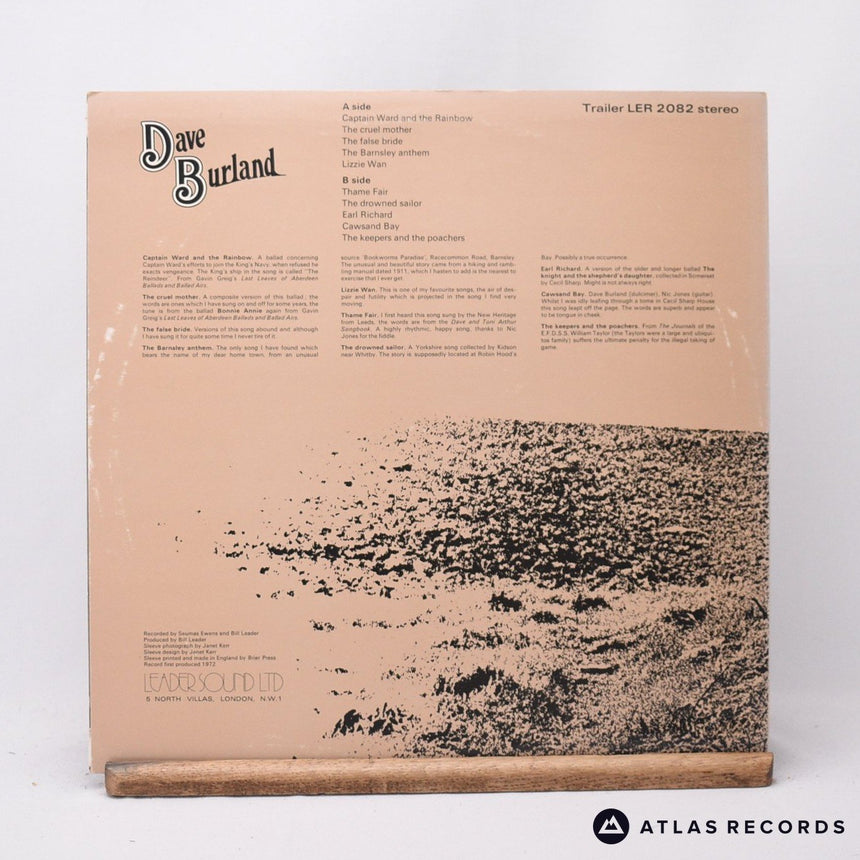 Dave Burland - Dave Burland - Reissue LP Vinyl Record - VG+/EX