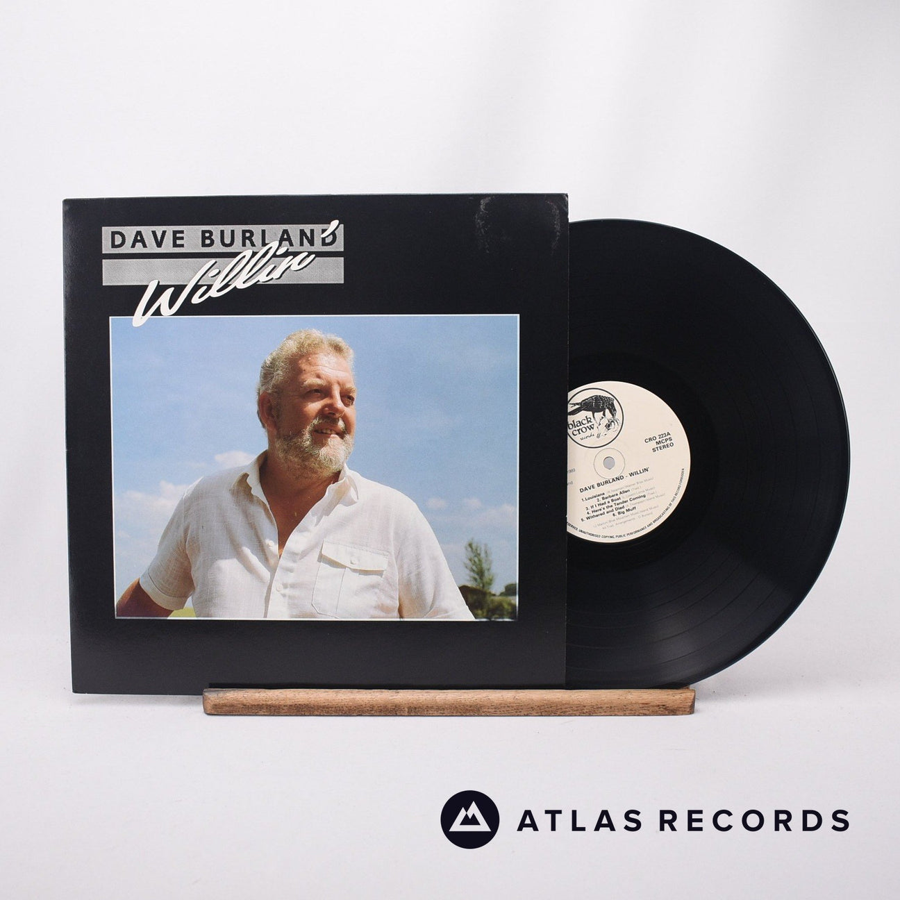 Dave Burland Willin' LP Vinyl Record - Front Cover & Record