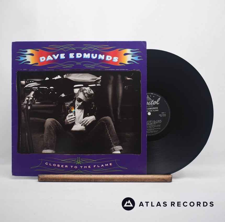 Dave Edmunds Closer To The Flame LP Vinyl Record - Front Cover & Record