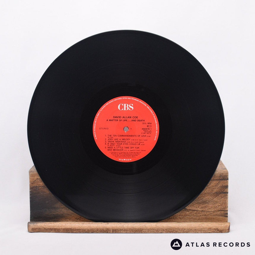 David Allan Coe - A Matter Of Life... And Death - LP Vinyl Record - EX/EX