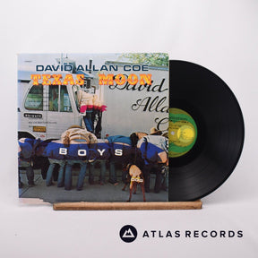 David Allan Coe Texas Moon LP Vinyl Record - Front Cover & Record