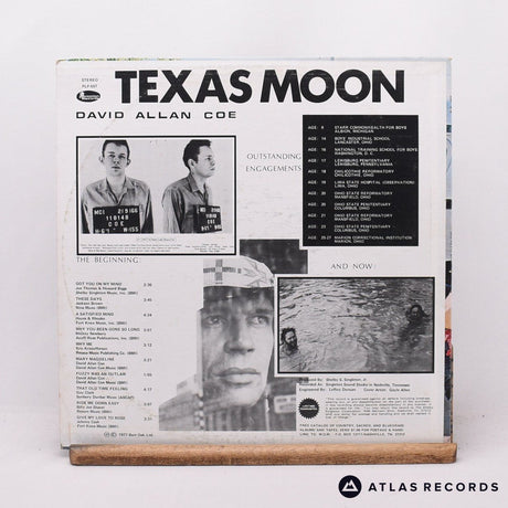 David Allan Coe - Texas Moon - Us A B LP Vinyl Record - VG+/EX