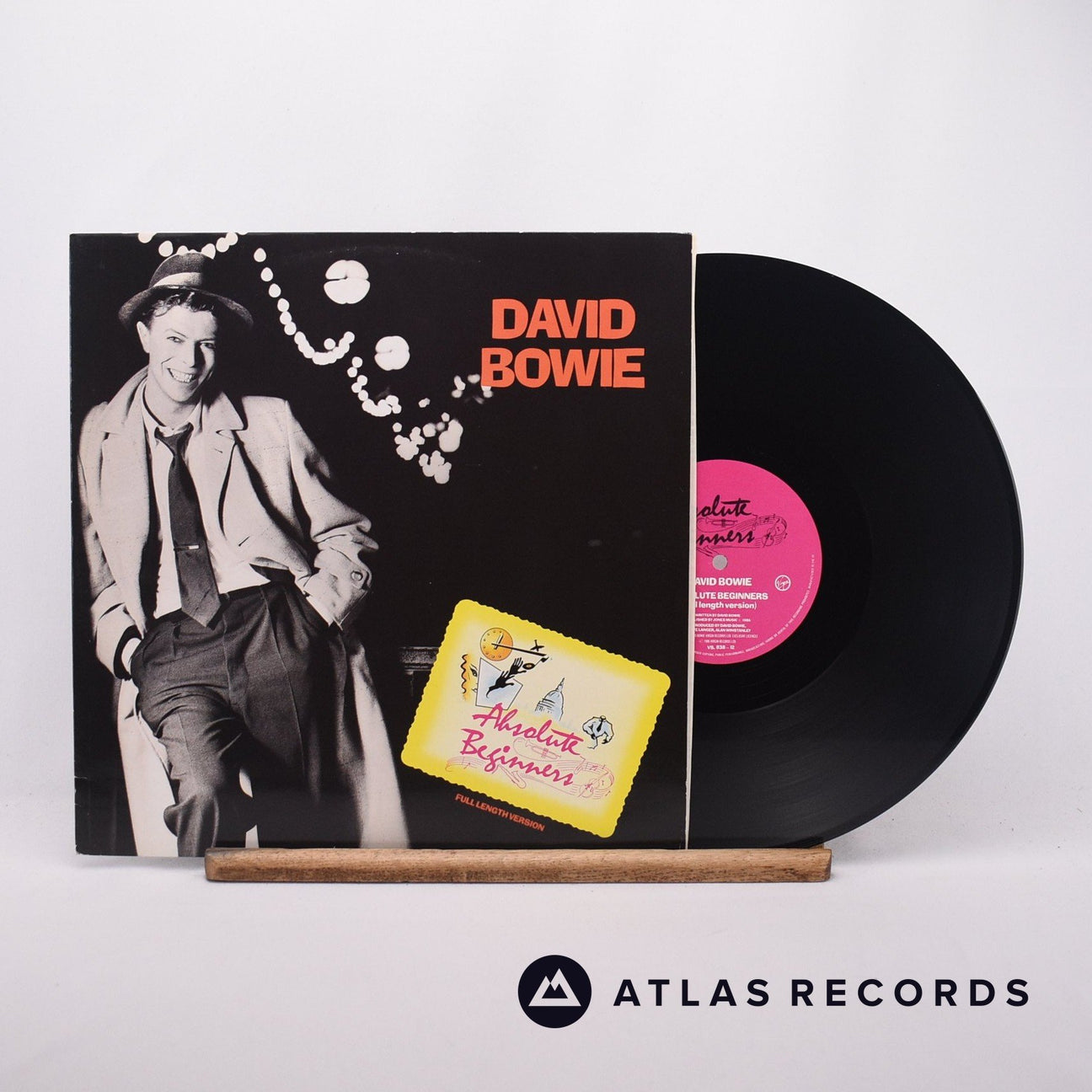 David Bowie Absolute Beginners 12" Vinyl Record - Front Cover & Record