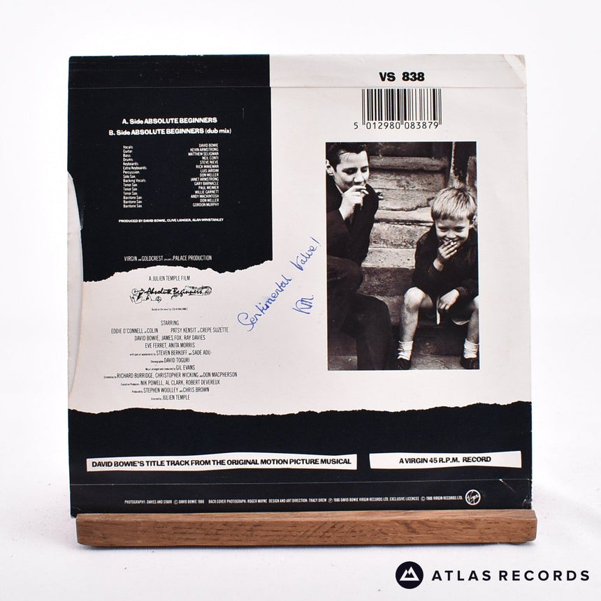 David Bowie - Absolute Beginners - Merch Insert 7" Vinyl Record - VG+/EX