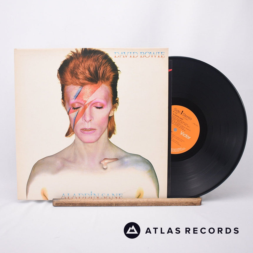 David Bowie Aladdin Sane LP Vinyl Record - Front Cover & Record