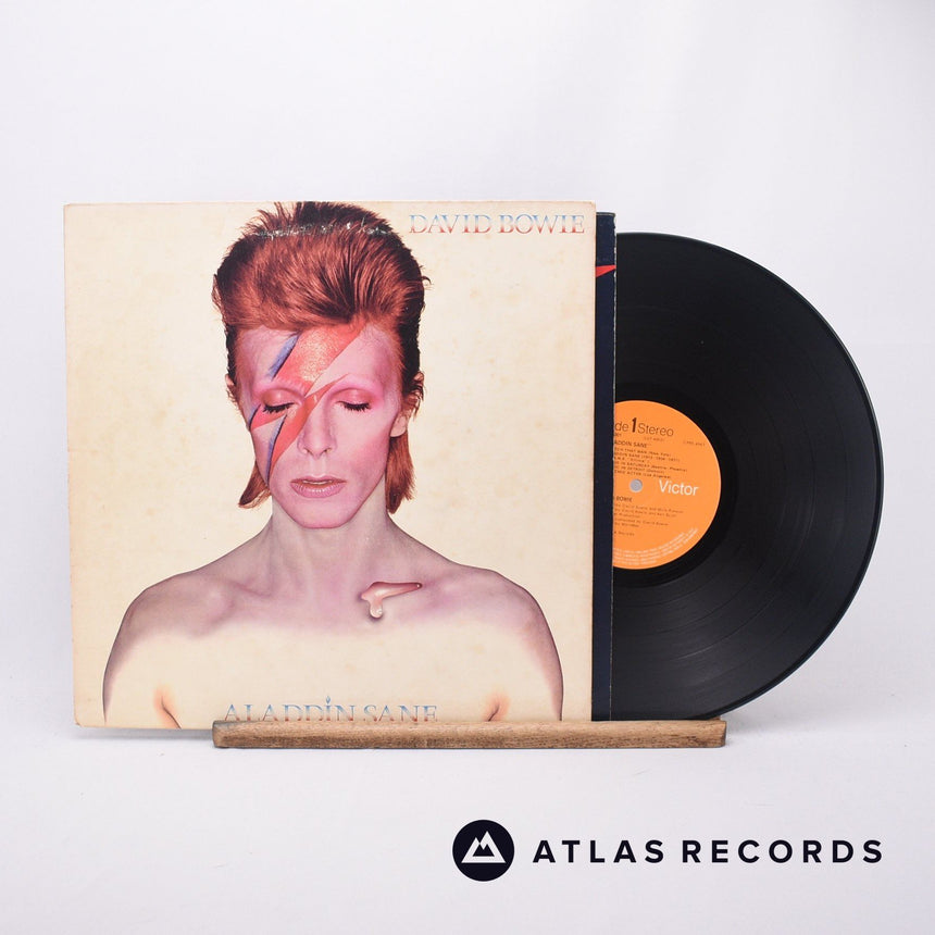 David Bowie Aladdin Sane LP Vinyl Record - Front Cover & Record