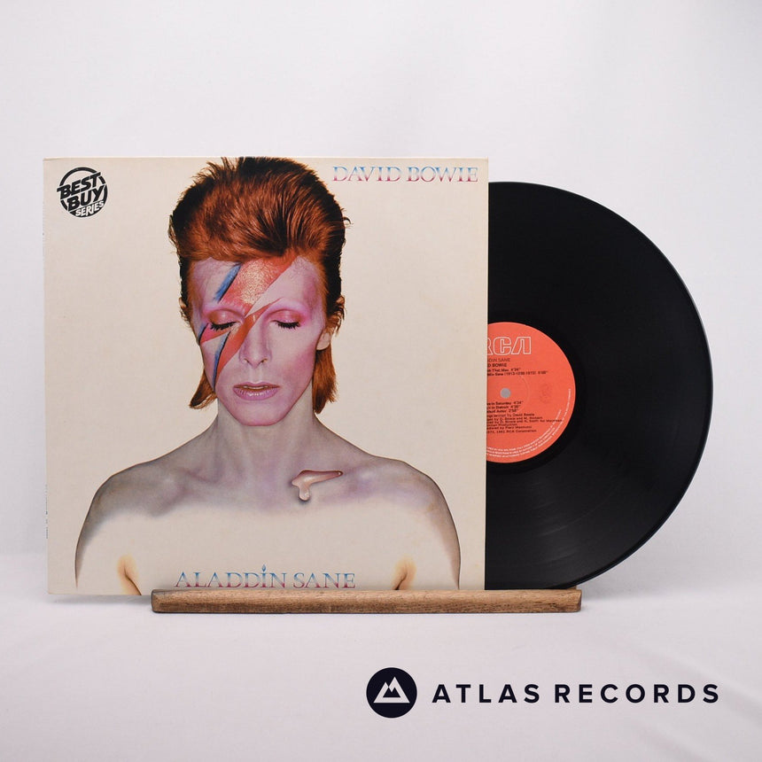 David Bowie Aladdin Sane LP Vinyl Record - Front Cover & Record