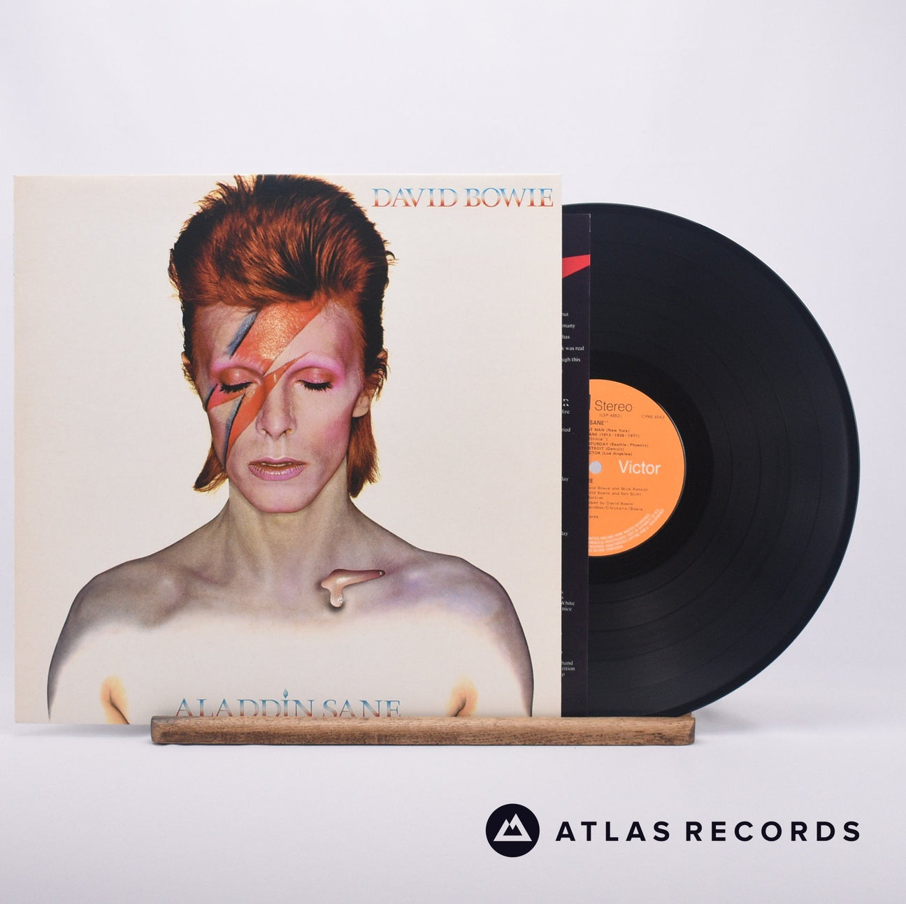 David Bowie Aladdin Sane LP Vinyl Record - Front Cover & Record