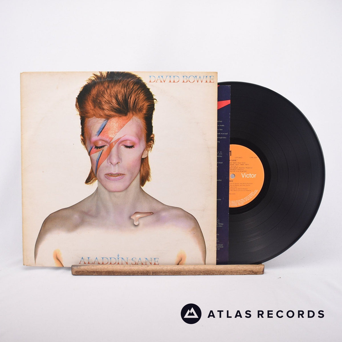 David Bowie Aladdin Sane LP Vinyl Record - Front Cover & Record