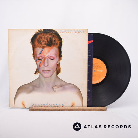 David Bowie Aladdin Sane LP Vinyl Record - Front Cover & Record