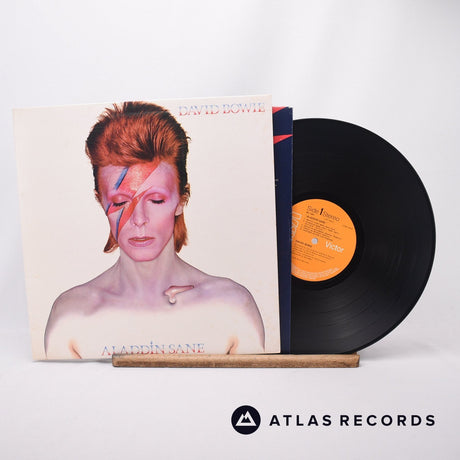 David Bowie Aladdin Sane LP Vinyl Record - Front Cover & Record