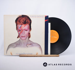 David Bowie Aladdin Sane LP Vinyl Record - Front Cover & Record