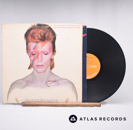 David Bowie Aladdin Sane LP Vinyl Record - Front Cover & Record
