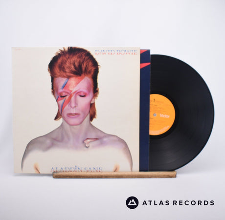 David Bowie Aladdin Sane LP Vinyl Record - Front Cover & Record