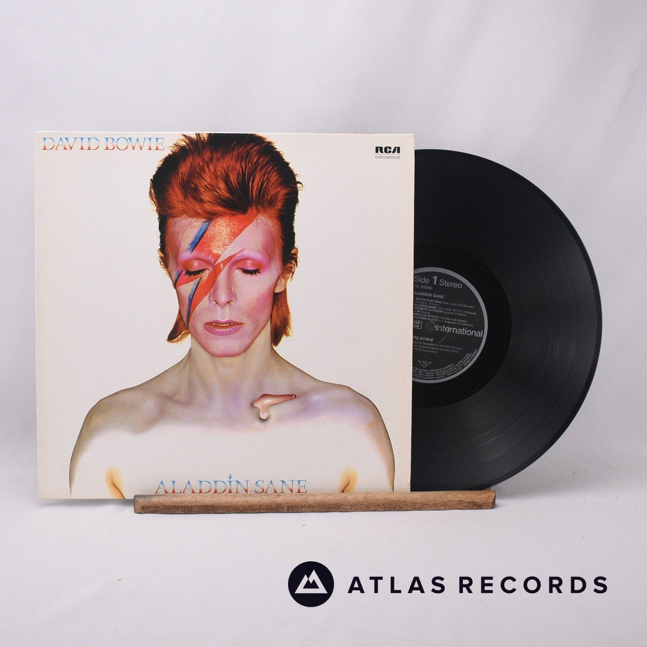David Bowie Aladdin Sane LP Vinyl Record - Front Cover & Record