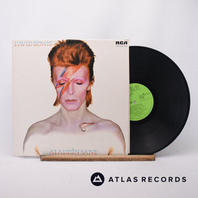 David Bowie Aladdin Sane LP Vinyl Record - Front Cover & Record